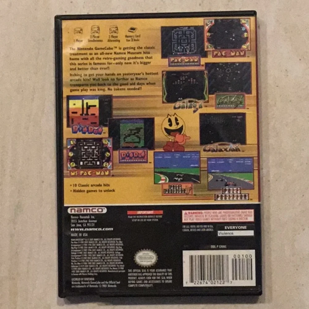 Namco Museum Nintendo GameCube Game Tested